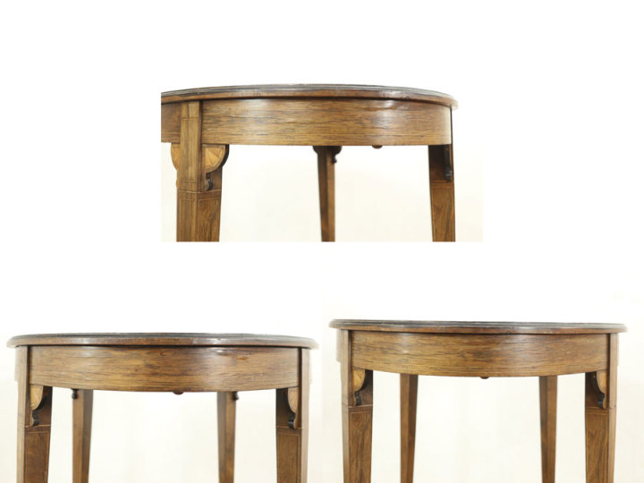 長い年月を経たからこその風合い、ローズウッドのサイドテーブル