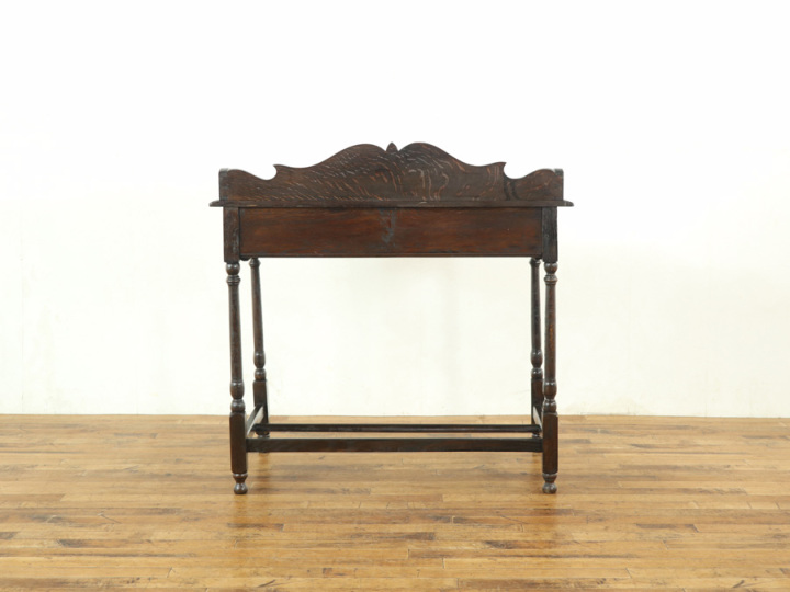 1900年頃 イギリスアンティーク ダークカラーデスク 58454