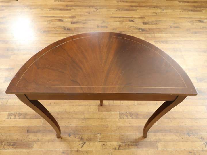 マホガニー材の杢目も魅力 コンソールテーブル 58461 アンティーク家具