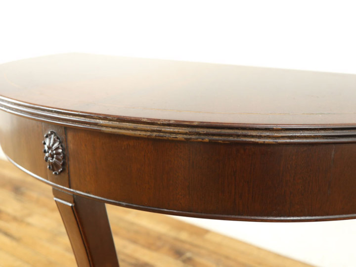 マホガニー材の杢目も魅力 コンソールテーブル 58461 アンティーク家具