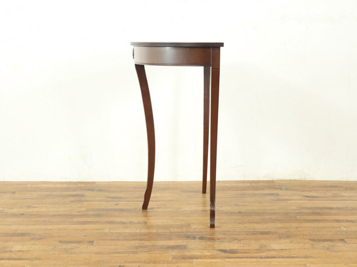 マホガニー材の杢目も魅力 コンソールテーブル 58461 アンティーク家具