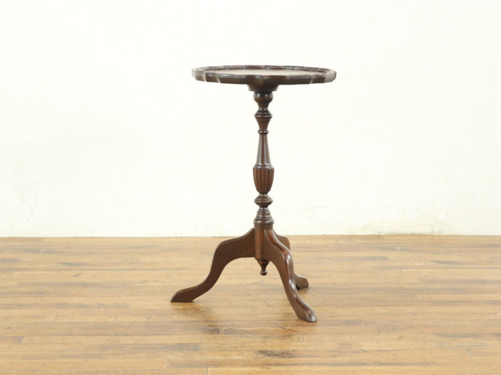 天板フチのデザインまで素敵なワインテーブル 58474b アンティーク家具