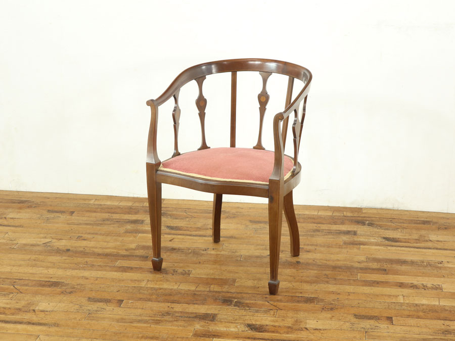 可愛いアンティークチェア みー チェア 2脚セット 椅子 アンティーク 肘付き エレガント 猫脚