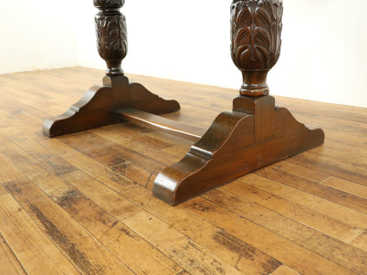 天板再塗装済ドローリーフテーブル 58664 アンティーク家具 ウェブ