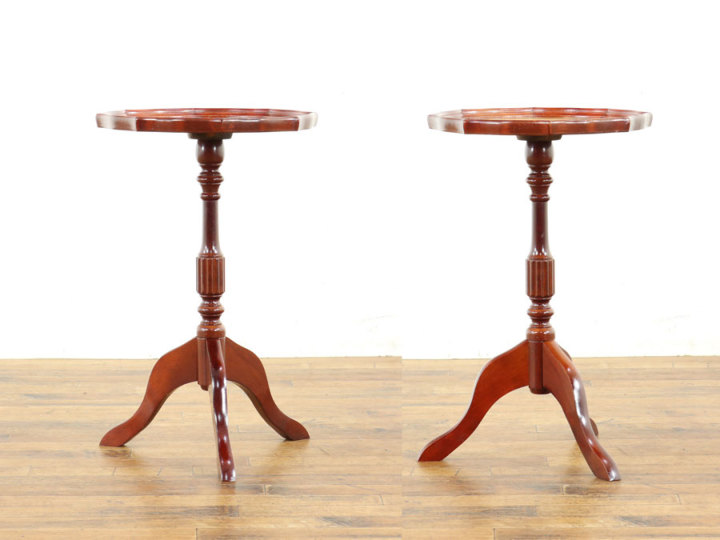 レザーもフレームも印象的なお色 ワインテーブル 58723 アンティーク