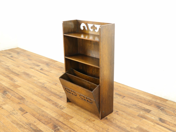 雑誌と書籍を収納できる可愛い存在感 マガジンラック 58806