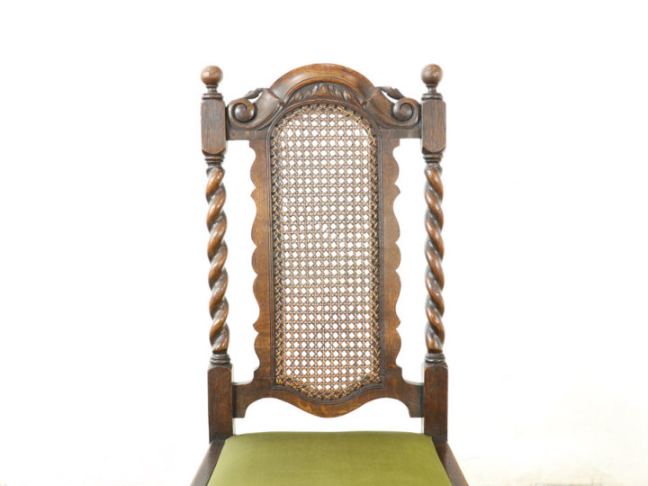 イギリスアンティーク ツイストダイニングチェア 58826b在庫2脚