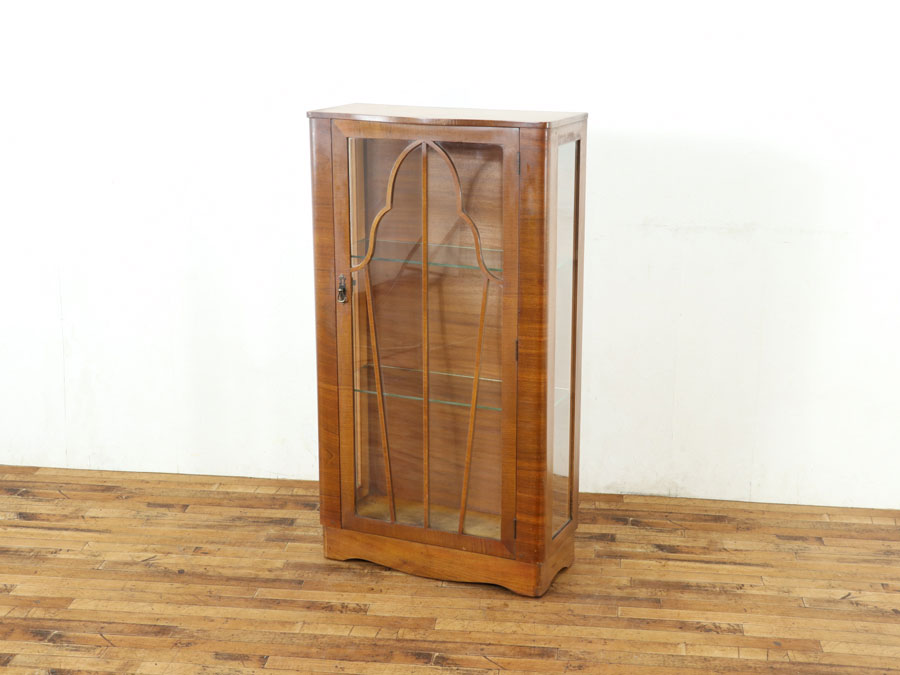 ちょっぴりアールデコなショーケース 58836 アンティーク家具 ウェブ