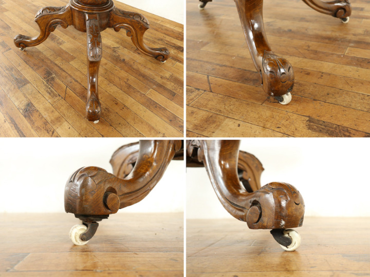 優雅なクォータリング、チルトトップテーブル（ルーテーブル/loo