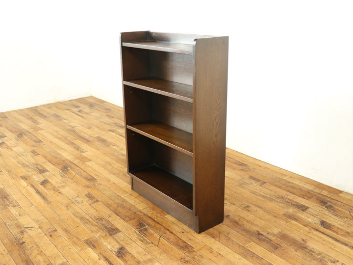 アンティーク棚 素朴さのなかに味わい深さが詰まった オープンブックケース 59026