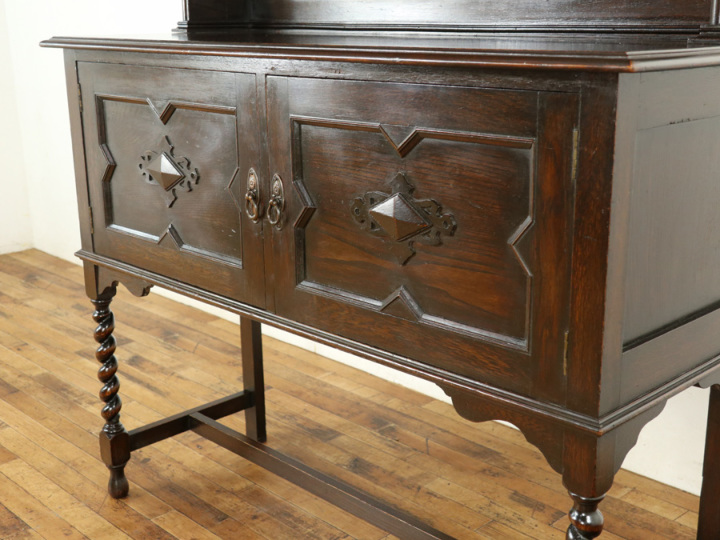 イギリスアンティーク カップボード 59067 アンティーク家具 ウェブ