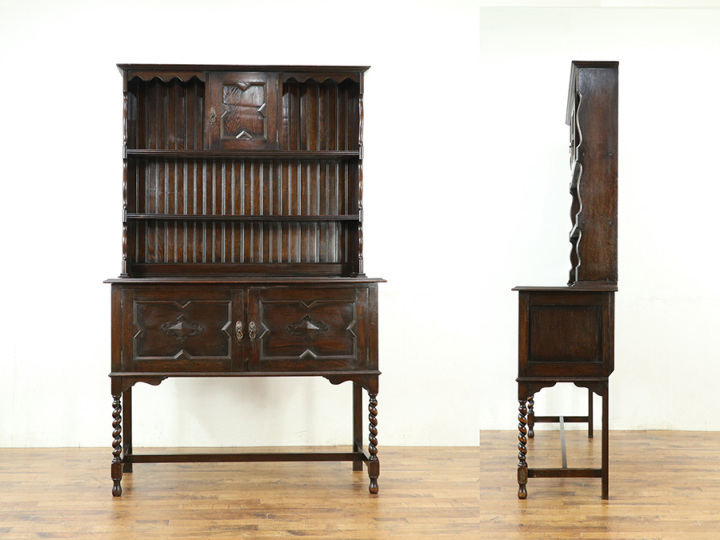 イギリスアンティーク カップボード 59067 アンティーク家具 ウェブ