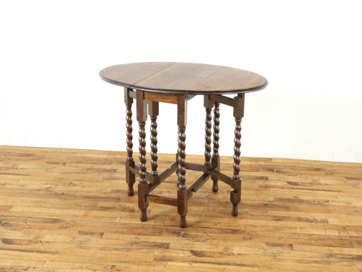UK イギリス　ゲートレッグテーブル　チーク　ヴィンテージ 64521]イギリス ヴィンテージ ドロップリーフテーブル チーク