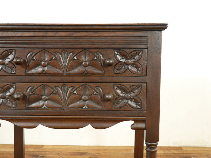 アンティーク　サイドチェスト 小ぶりなサイズも魅力 スモールチェスト 59093 アンティーク家具