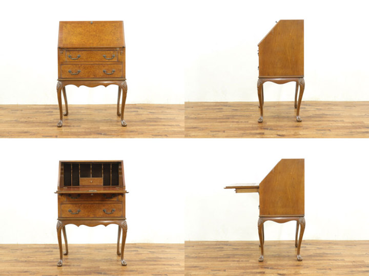 イギリス　アンティーク木製ライティングビューロー ライティングビューロー 59186 アンティーク家具 ウェブサイト商品一覧