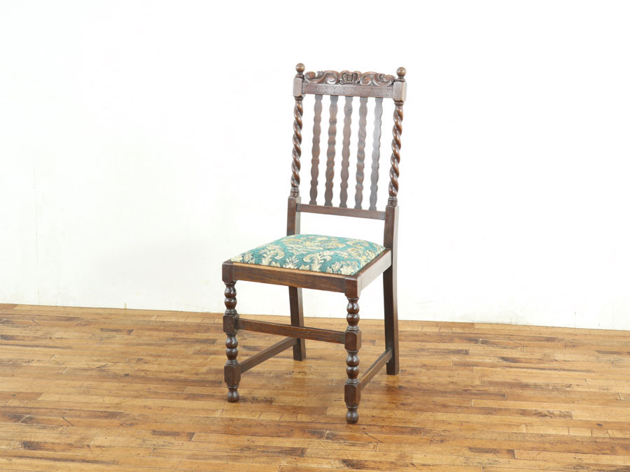 イギリスアンティーク クラウントップ ダイニングチェア 59241在庫2脚