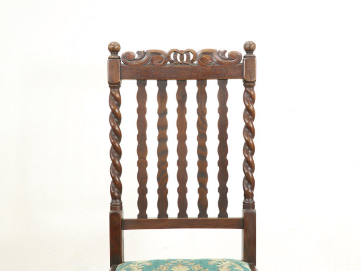 イギリスアンティーク クラウントップ ダイニングチェア 59241在庫2脚