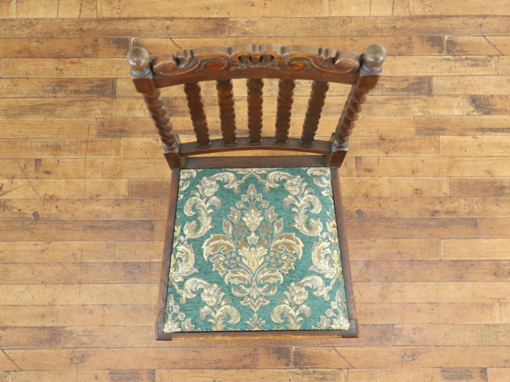 イギリスアンティーク クラウントップ ダイニングチェア 59241在庫2脚