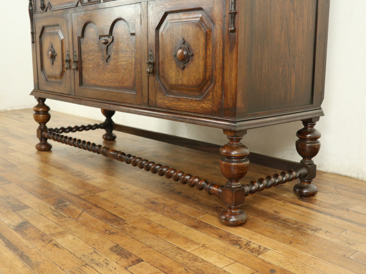 ミラー下の棚が可愛い ミラーバックサイドボード 59262 アンティーク