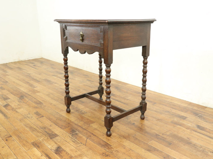 タロッコ コンソール コンソールテーブル 引出し 引出し付き アンティーク アンティーク風のおしゃれなコンソール、引き出し付きの