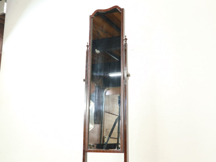 家具 ミラー/鏡 お洋服屋さんにアンティークな雰囲気を 全身鏡 シュバルミラー 59293