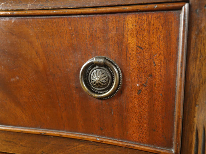 英国 アンティーク サーペンタインフロント サイドチェスト 花台 収納 i4※ サーペンタインフロント サイドチェスト 59412 アンティーク家具