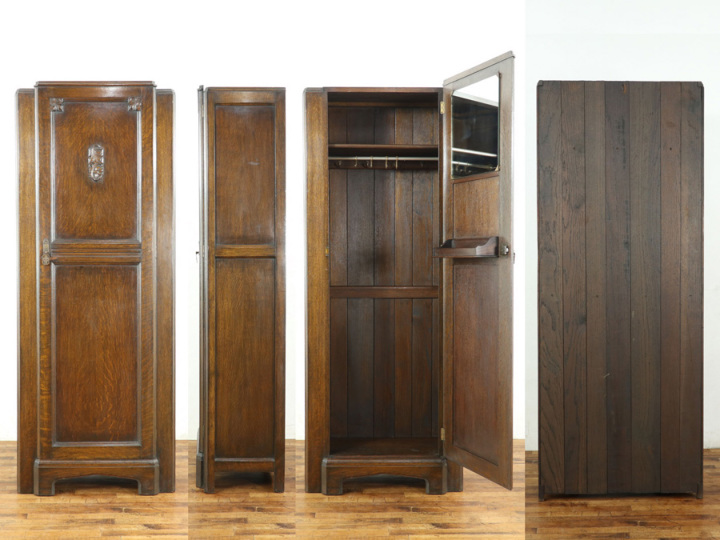 お店のクロークにもおすすめ 英国ワードローブ 59441 アンティーク家具