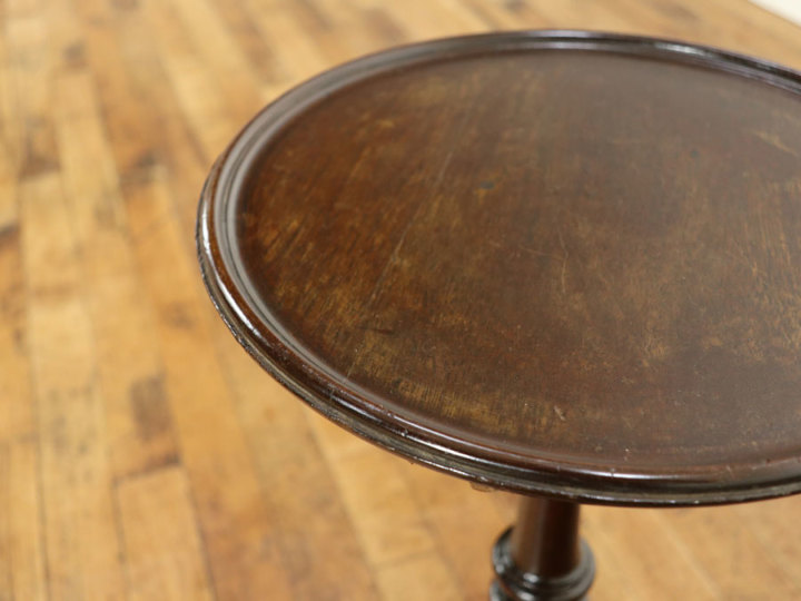 丸天板のウッドトップワインテーブル 59480 アンティーク家具 ウェブ