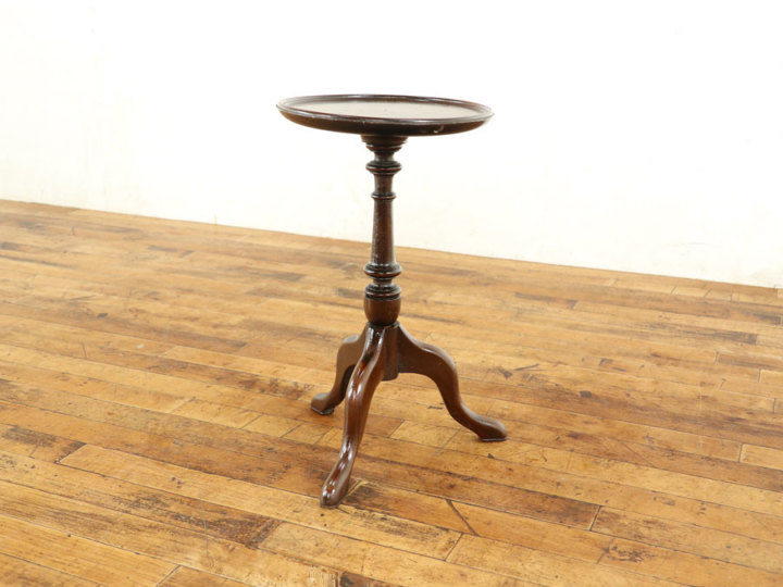 丸天板のウッドトップワインテーブル 59480 アンティーク家具 ウェブ