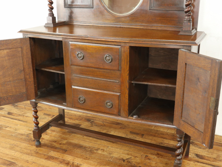 イギリスアンティーク ミラーバックサイドボード 59498 アンティーク