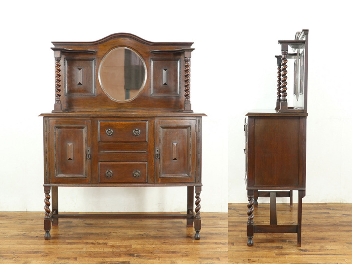 イギリスアンティーク ミラーバックサイドボード 59498 アンティーク