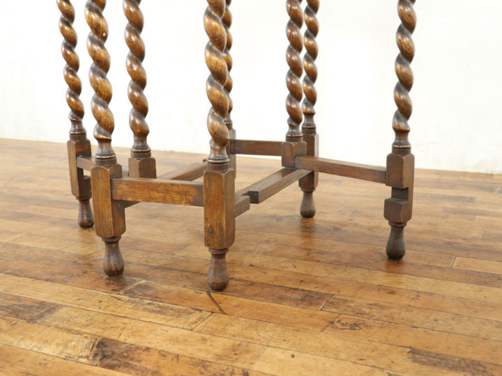 イギリスアンティーク ツイストレッグ ゲートレッグテーブル 59545