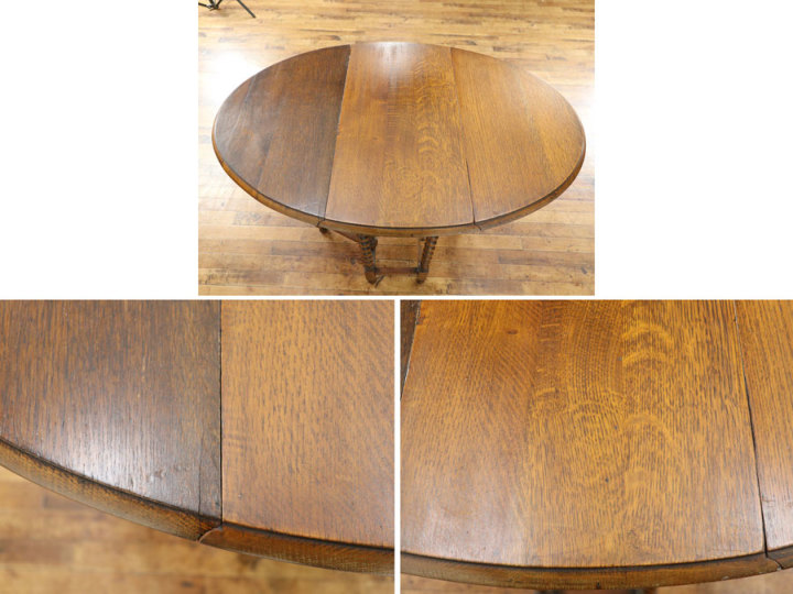 イギリスアンティーク ツイストレッグ ゲートレッグテーブル 59545