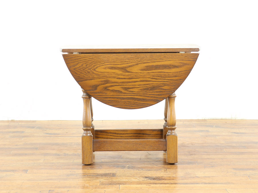 天板をクルっと回転！拡張式コーヒーテーブル 59549 アンティーク家具