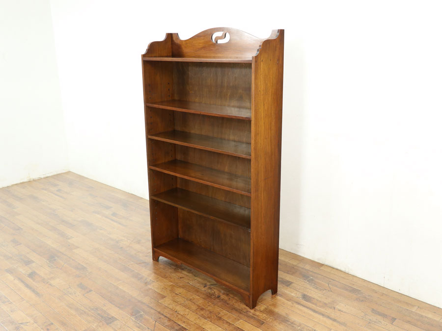 大きめサイズの存在感 お店の飾り棚にも オープンブックケース 59623