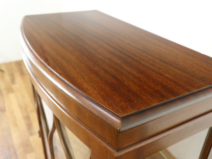 【マホガニー家具】　ショーケース マホガニーの杢目が魅力 ショーケース 59636 アンティーク家具 ウェブ