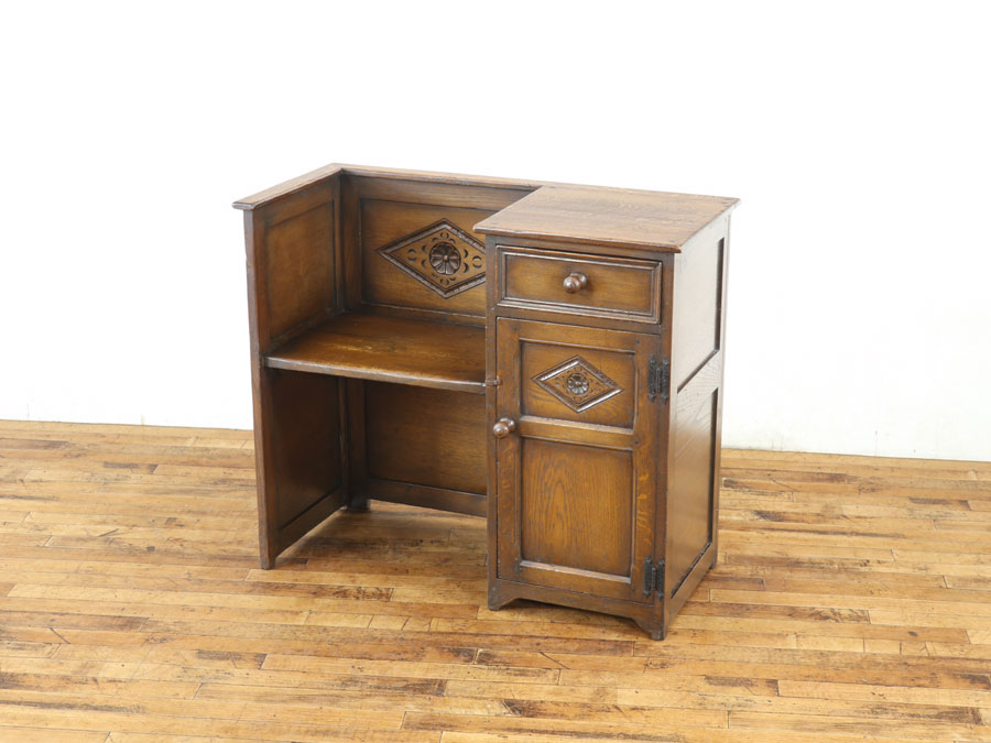 収納たっぷり、テレフォンベンチ 59663 アンティーク家具 ウェブサイト