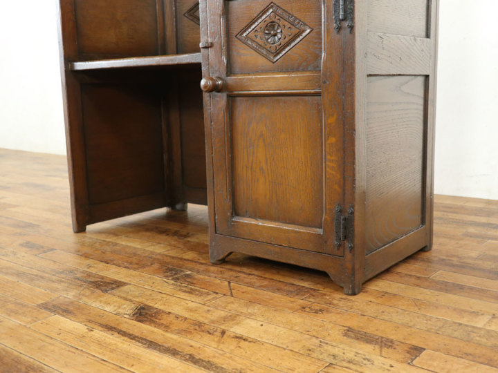 収納たっぷり、テレフォンベンチ 59663 アンティーク家具 ウェブサイト