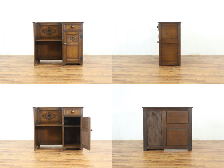 収納たっぷり、テレフォンベンチ 59663 アンティーク家具 ウェブサイト