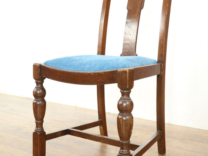 アンティーク椅子 レトロチェア レトロ椅子 椅子 チェア レトロ可愛い雰囲気 張替済ダイニングチェア 59674在庫2脚