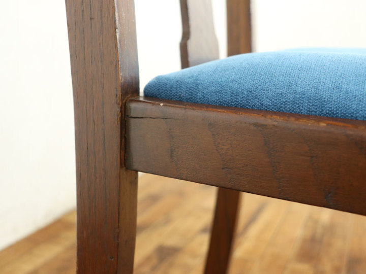 レトロ可愛い雰囲気 張替済ダイニングチェア 59674在庫2脚