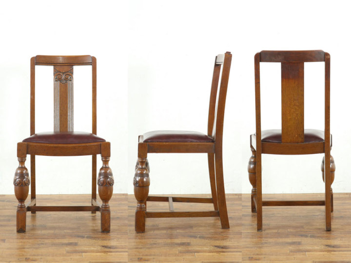 どっしりとした魅力 イギリスアンティーク家具 張替済ダイニング