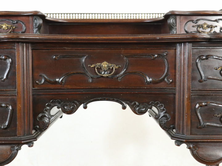 アンティーク デスク 11/17より順次発送】 ZAGA 木製デスク ZD-860 【送料無料 SALE