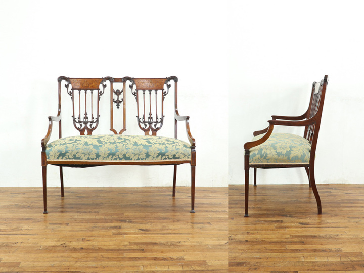 イギリスアンティーク エドワーディアンスタイル セティ 59867