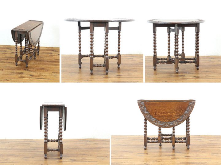 アンティーク 家具 ゲートレッグテーブル ダイニング Gate Leg Table / ゲートレッグテーブル 〈ダイニングテーブル