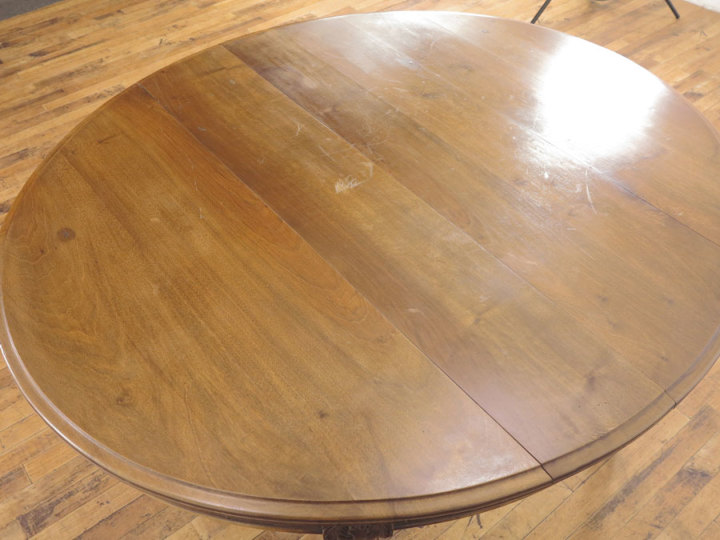 当店では珍しい楕円形の天板 ダイニングテーブル 60791c アンティーク 