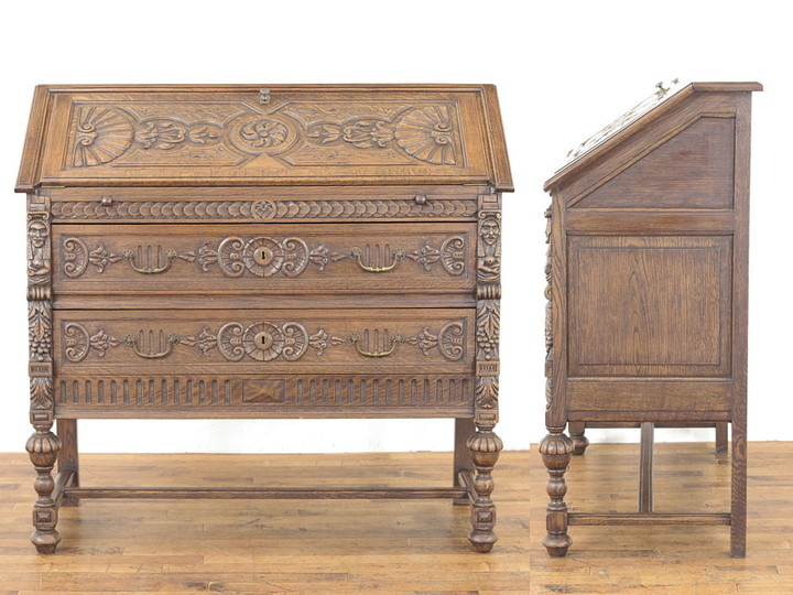 アンティーク　イタリア製ライティングビューロー ライティングビューロー 62637 アンティーク家具 ウェブサイト