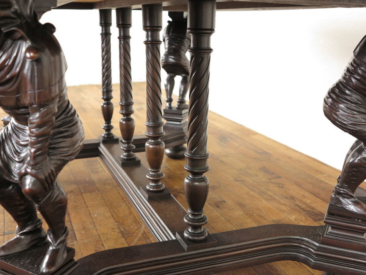 大きめサイズのダイニングテーブル 62993b アンティーク家具 ウェブ