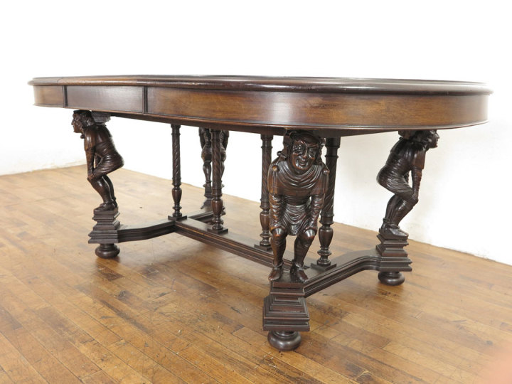 ダイニングテーブル　北欧　ヨーロピアン　アンティーク　テーブルのみ出品 大きめサイズのダイニングテーブル 62993b アンティーク家具 ウェブ