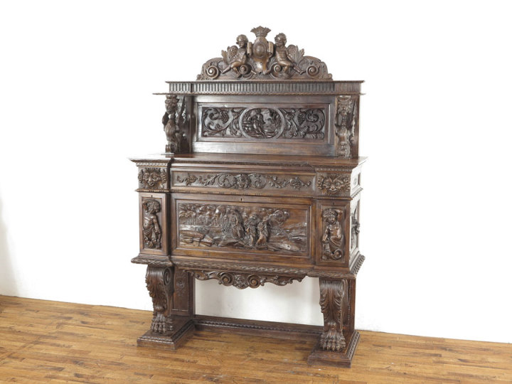 ルネッサンス様式ダイニング14点セット 63012 アンティーク家具 ウェブ